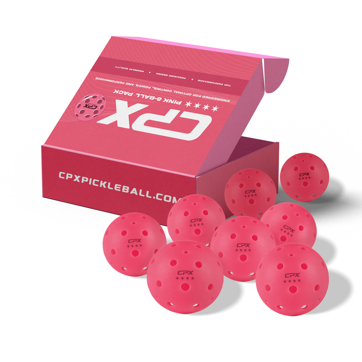 Outdoor Pickleball Ball Pack Pink / 8 Pack option