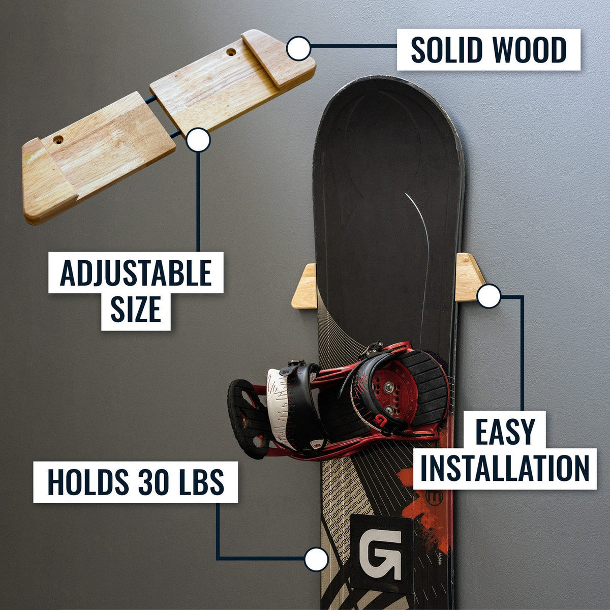 Snowboard Wall Rack source view 6
