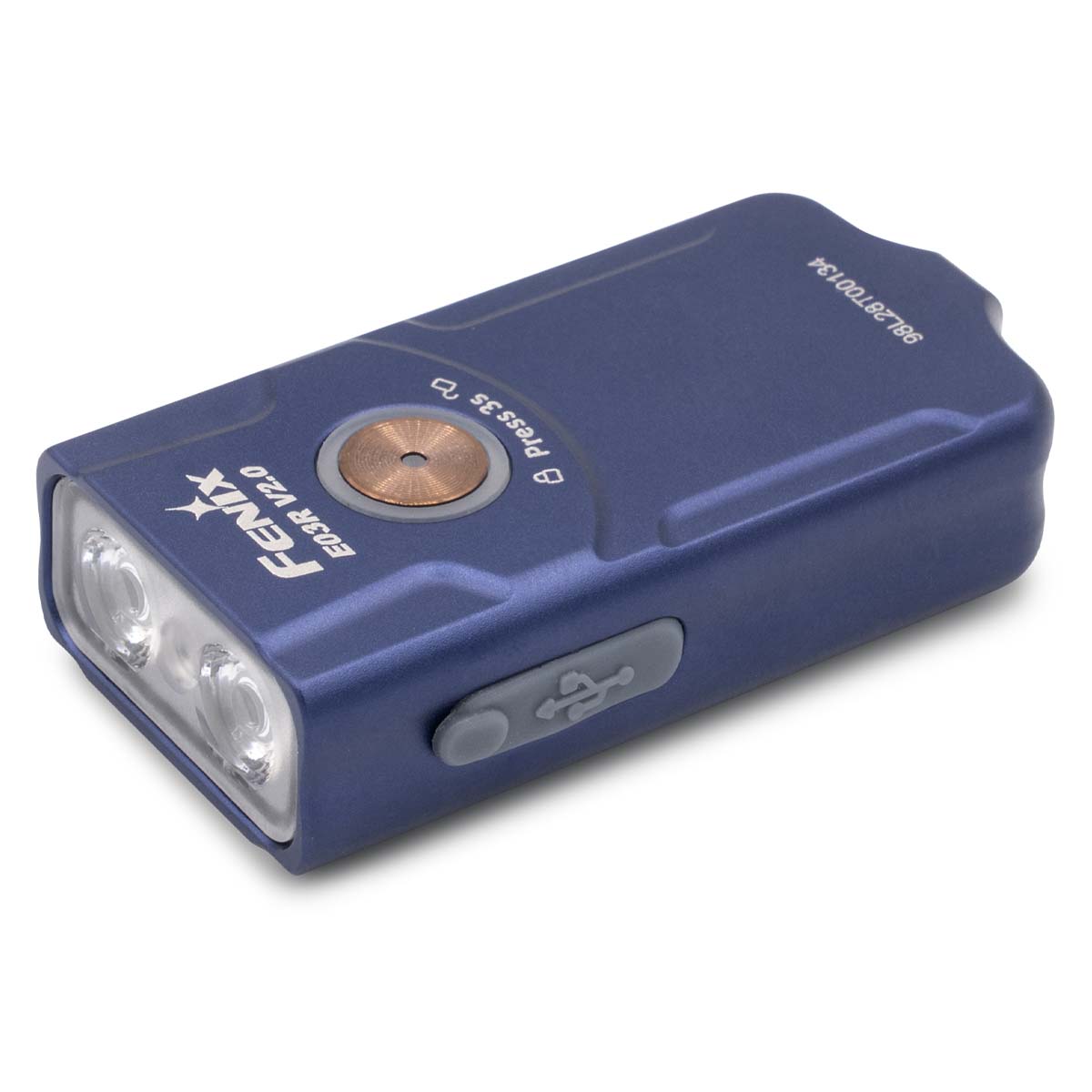 Rechargeable Keychain Flashlight Blue option
