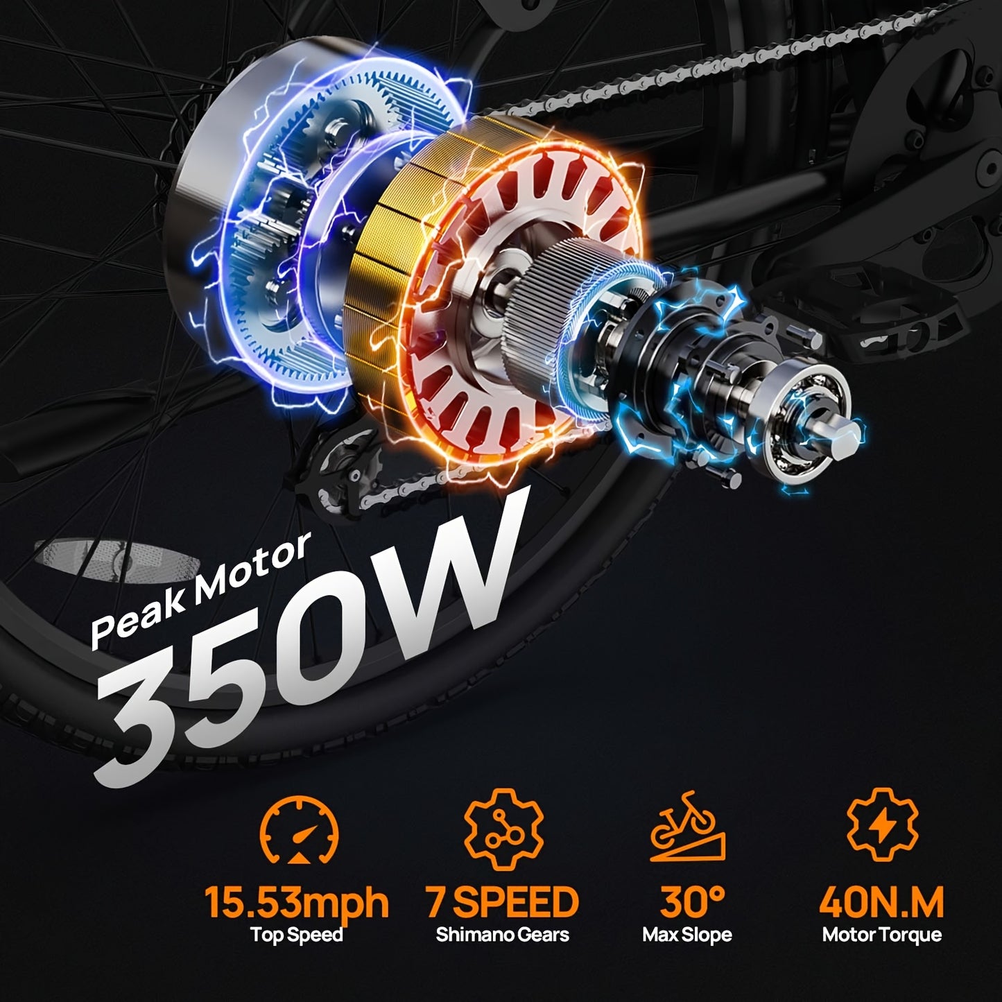 Electric Mountain Bike 26" – 350W Motor, 48V 10.4Ah Battery, 60-Mile Range, Dual Shock Absorbers & LCD Display