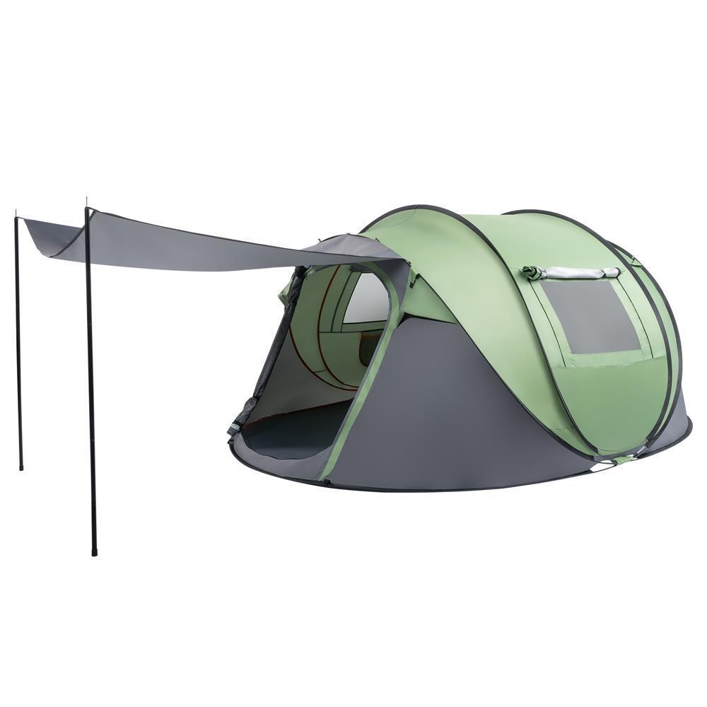 Pop-Up Camping Tent 4 Person Waterproof Instant Setup Family