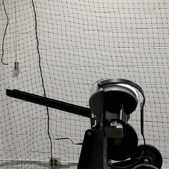 Extended baseball pitching machine chute source image 22