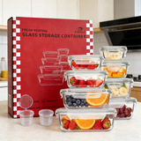 16pcs Gray (8 Lids + 8 Containers) Outdoor Picnic Box