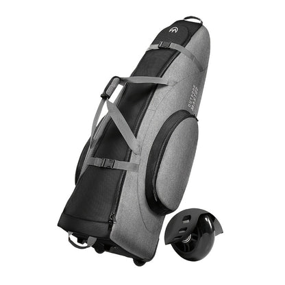 Golf Travel Bag with Reinforced Inline Wheels - 900D Heavy-Duty Oxford Padded Golf Club Travel Case with Shoes & Accessories Compartment, Foldable Airline-Approved Golf Bag for Men, 49.2 Inch