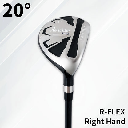 Golf Hybrid Club for Men | Right Hand, Carbon Fiber Shaft, 17°/20°/23°/26° Loft, S/R Flex – Max Distance & Forgiveness