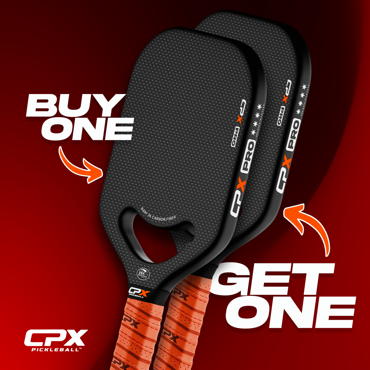 Pickleball Paddle Bundle Pro Series Black (2x) option