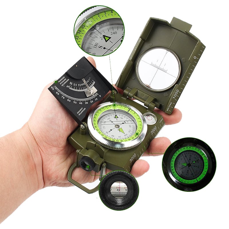 Lensatic Compass source view 1