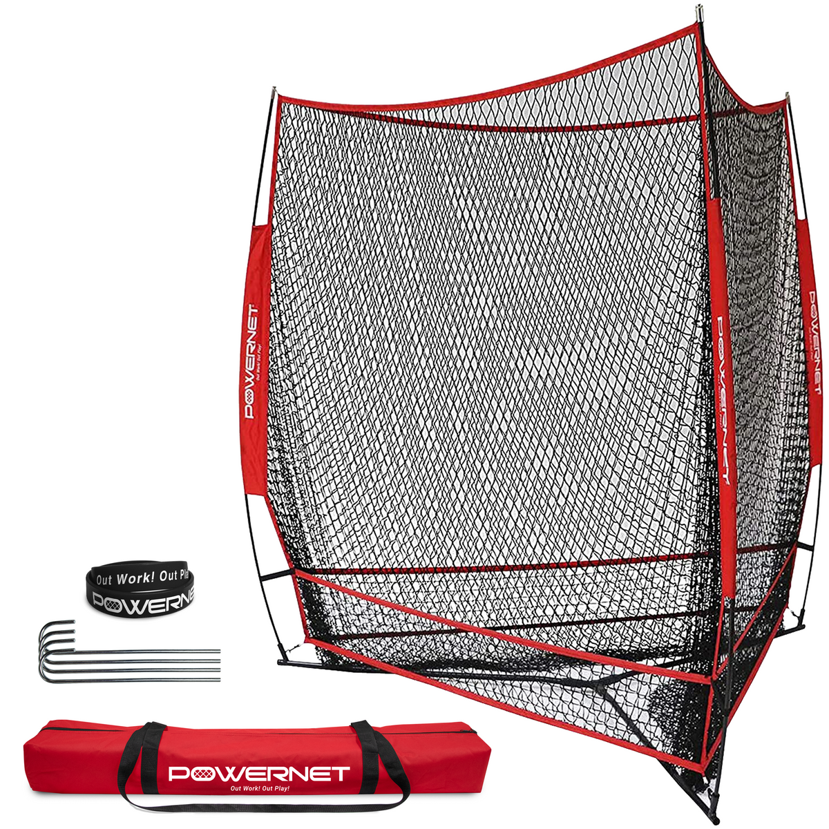 Baseball Training Net Red option