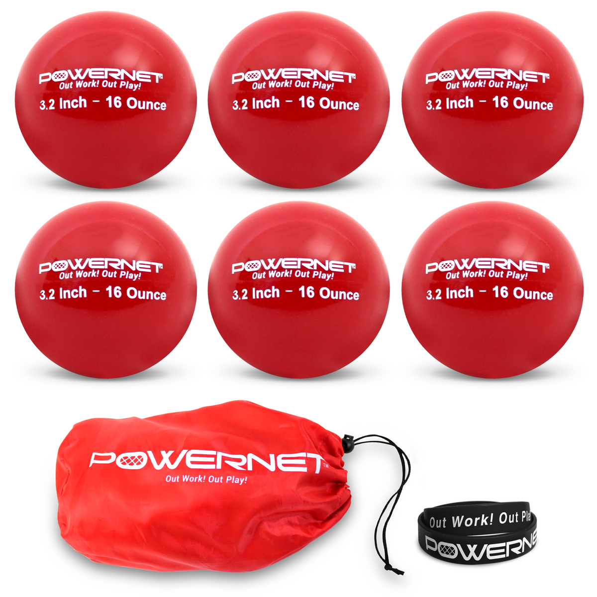 Weighted Training Balls 16 Oz - Red option