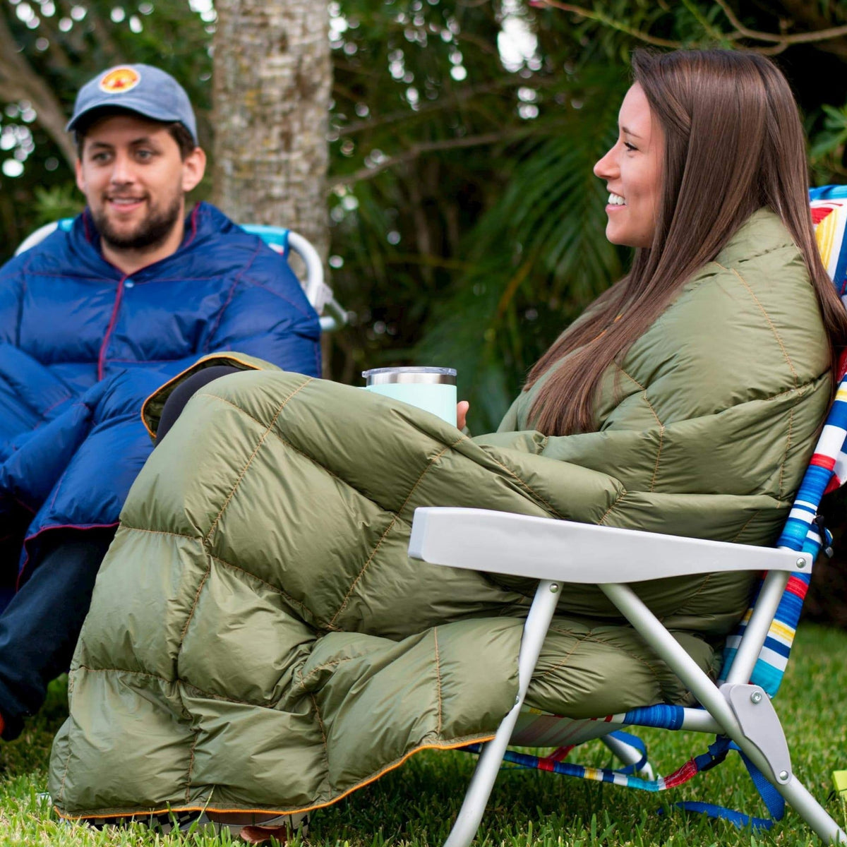 Packable Down Camping Blanket source view 1