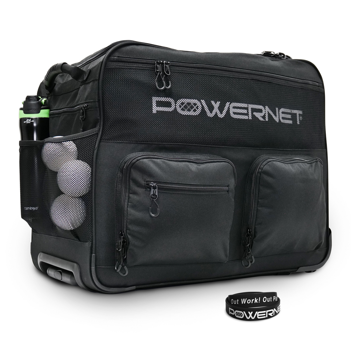 Rolling Baseball Coach Bag source view 1