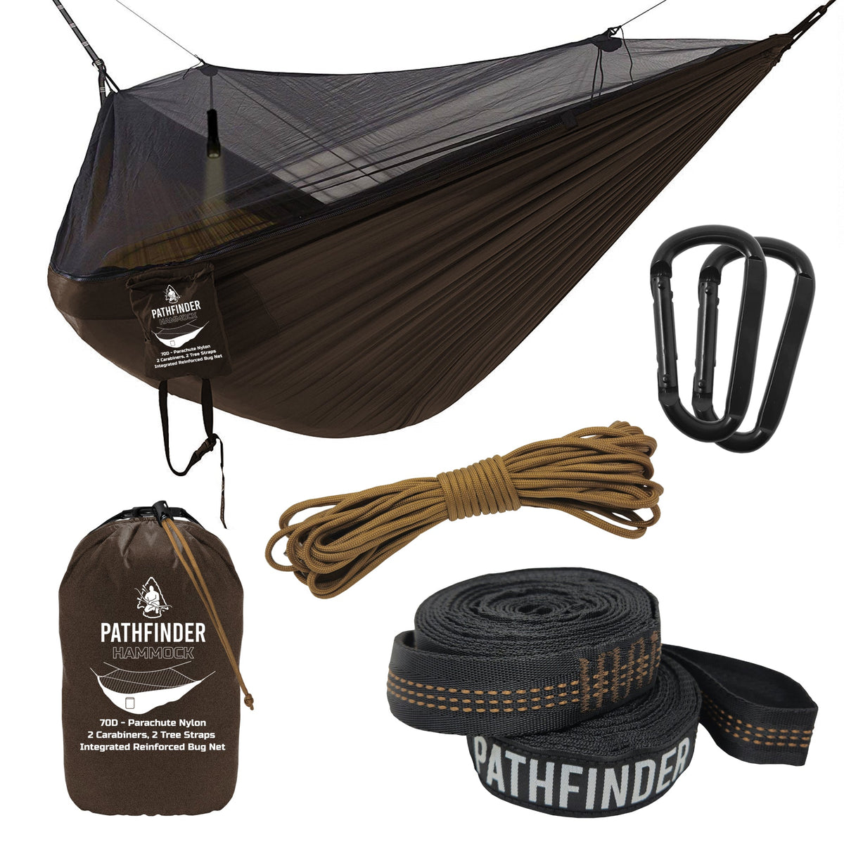 Camping Hammock Earth Brown option