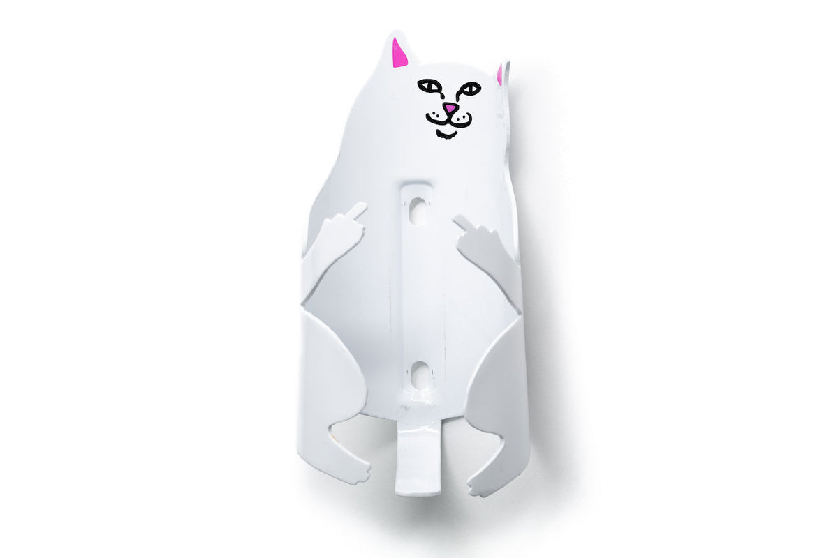 Bicycle Bottle Cage Lord Nermal (White) / Single Bird (1x Cage) option