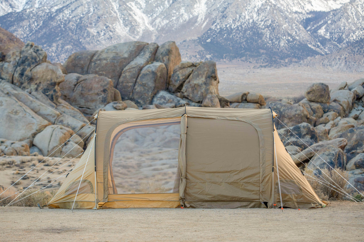 Multi-Room Tunnel Camping Tent Tan option