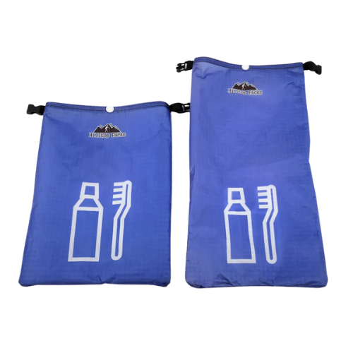 Printed Ultralight Roll-Top Dry Bag Blue Toiletry Kit (DTRS75) / Medium option