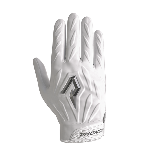 Youth Padded Football Gloves YXS / White option