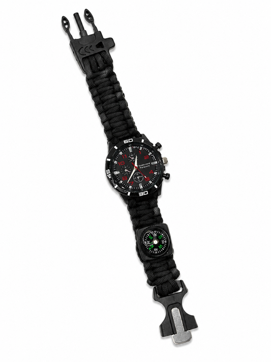 Paracord Outdoor Watch BLACK option