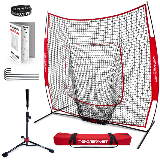 Baseball Softball Training Net Red option