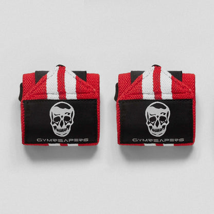 Weightlifting Wrist Wraps Red/White option