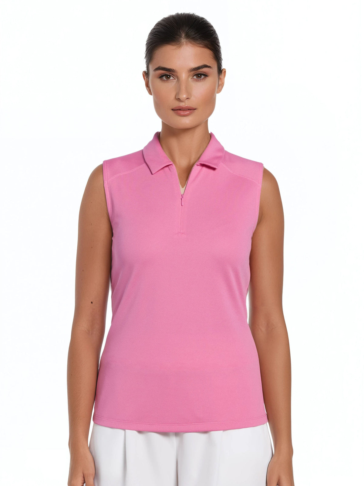 Women's Sleeveless Golf Polo Sangria Sunset / XS option