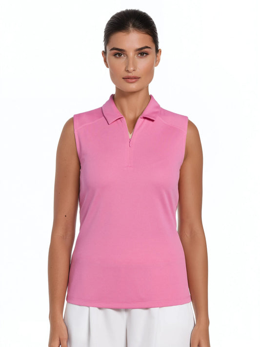 Women's Sleeveless Golf Polo Sangria Sunset / XS option