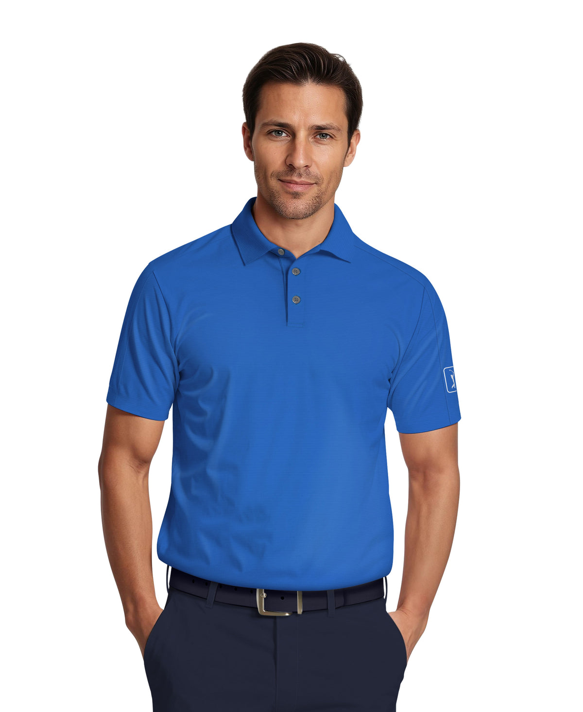 Men's Golf Polo Indigo Bunting / S option