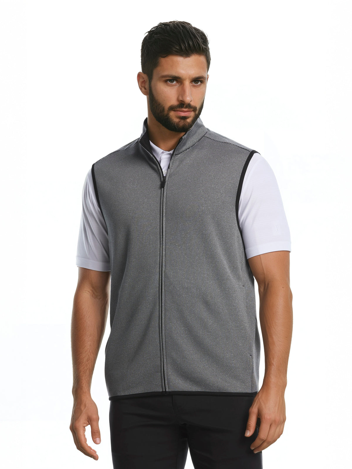 Men's Golf Vest Caviar Heather / XS option