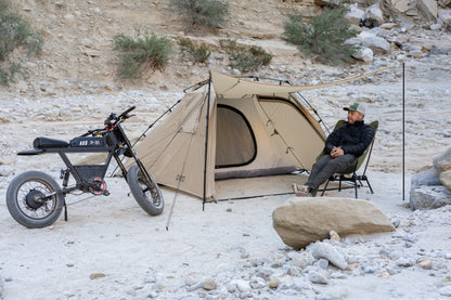 Two-Room Quick-Setup Camping Tent Tan option