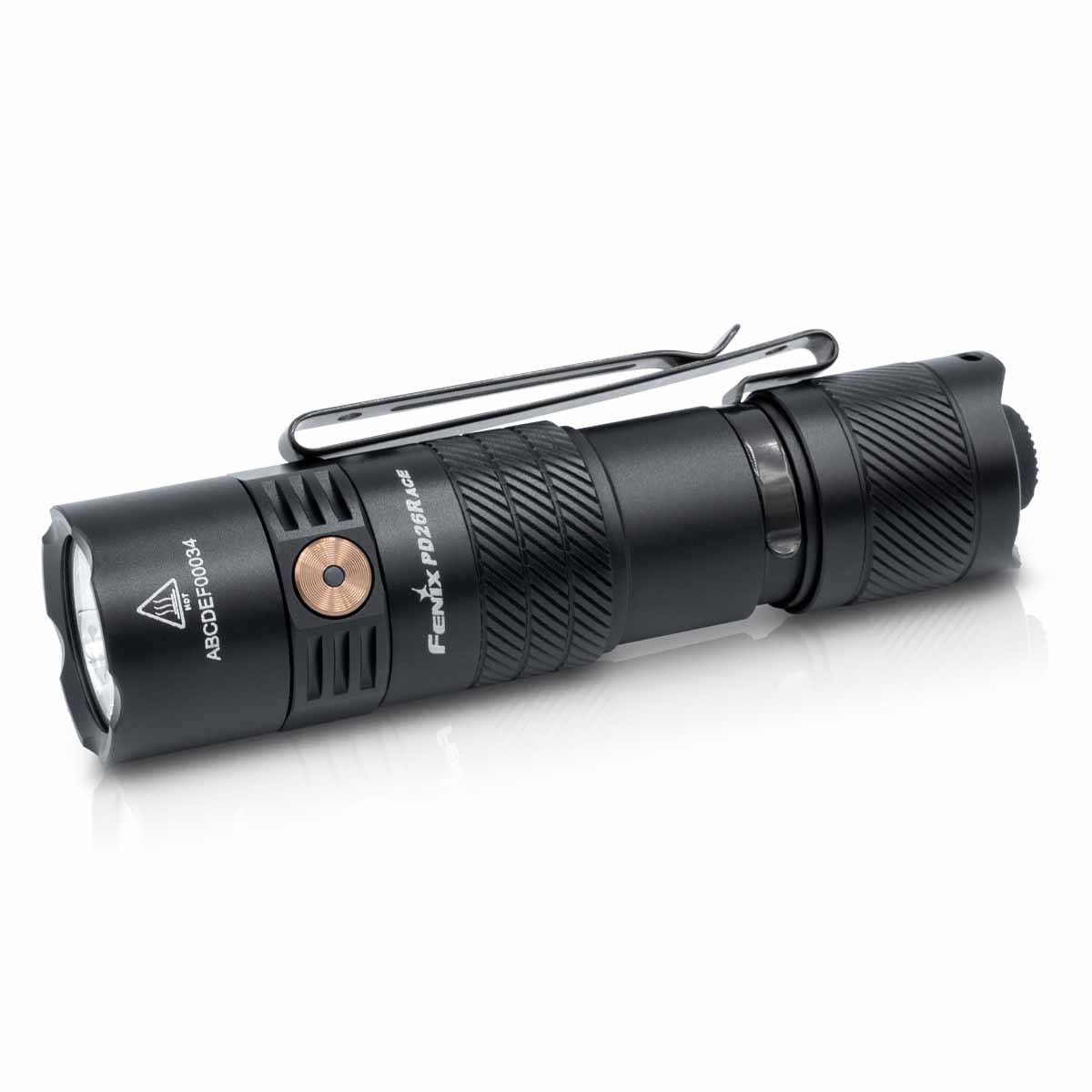 Compact Rechargeable EDC Flashlight Black option