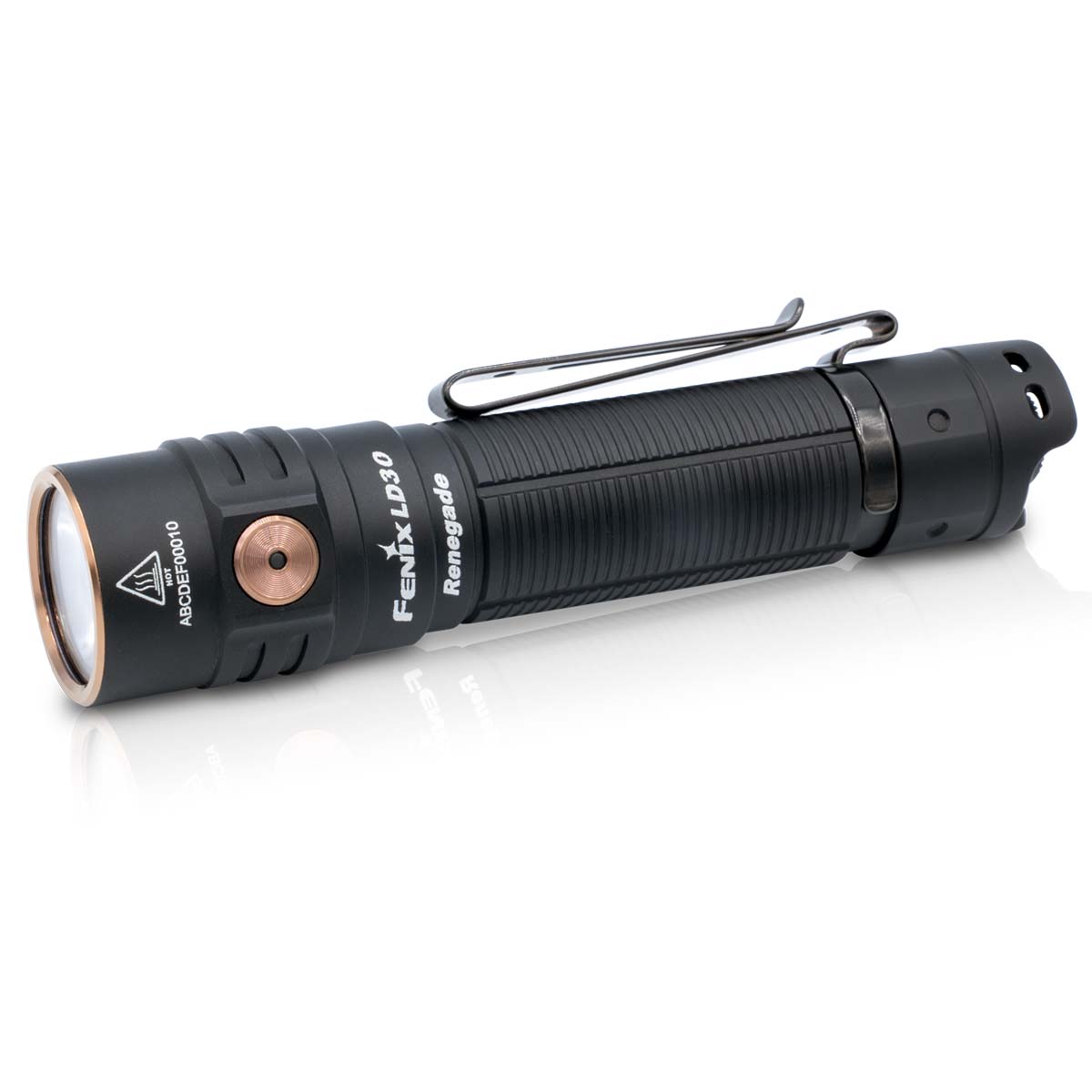 Compact EDC Flashlight Black option