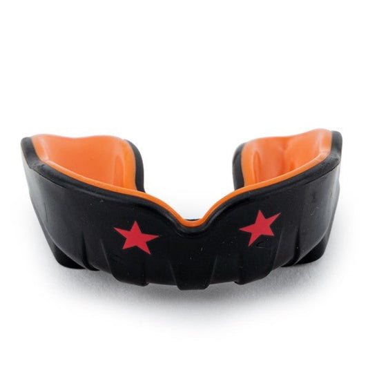 Adult Sports Mouth Guard Black/Orange option