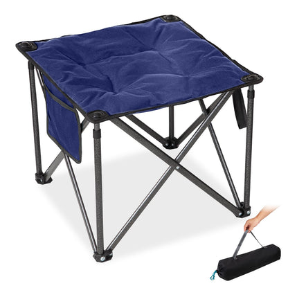 Padded Folding Camping Stool Blue / 1-PACK option