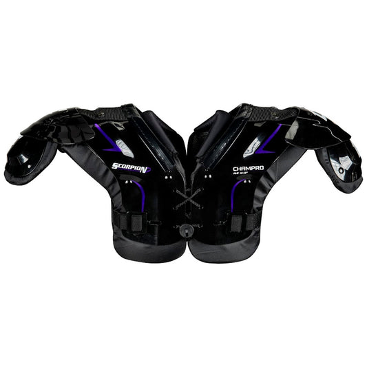 Youth Football Shoulder Pads Black/ Purple / 2XS option