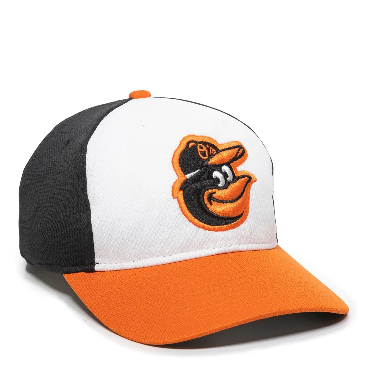 Baseball Fan Cap White/ Black/ Orange - Home / Youth option