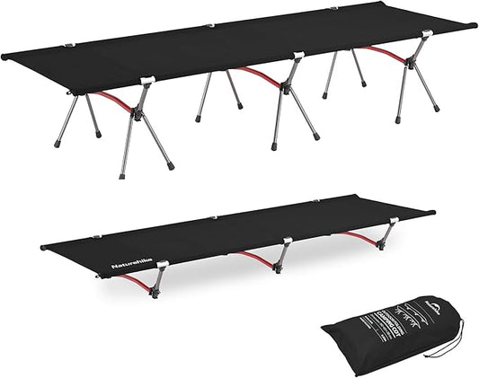 Camping Cot Standard Width – 65 cm (25.6 in) / Black option