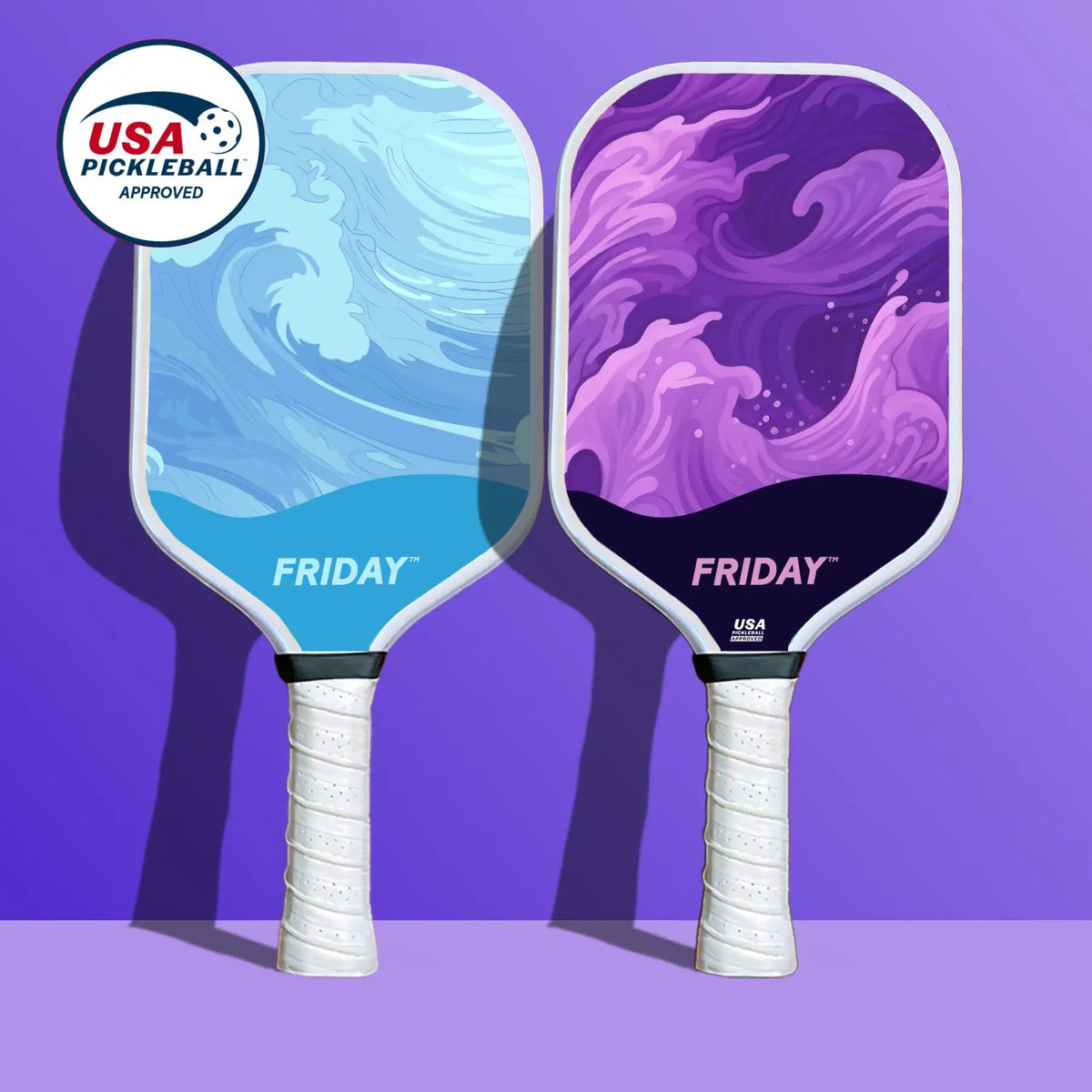 Pickleball Paddle Set Lavender Haze / Blue Sky option