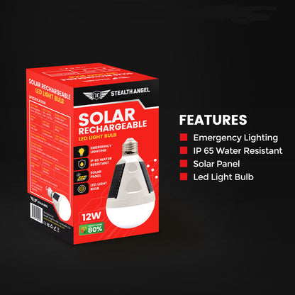 Solar Rechargeable LED Light Bulb source view 2