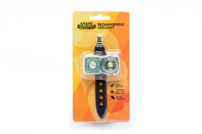 USB Rechargeable Front Bicycle Light source view 2