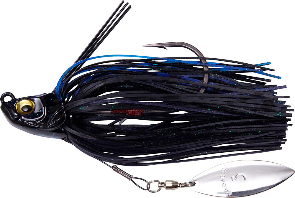 Swim Jig Black Blue / 3/16 oz option