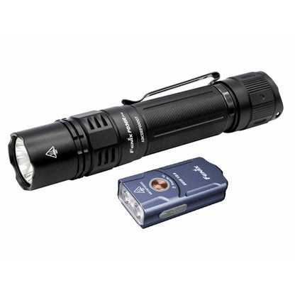 Rechargeable Handheld Flashlight Black with Blue E03R V2.0 option