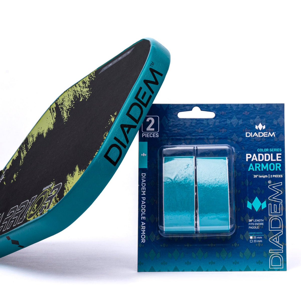 Pickleball Paddle Edge Guard Teal / 25mm option