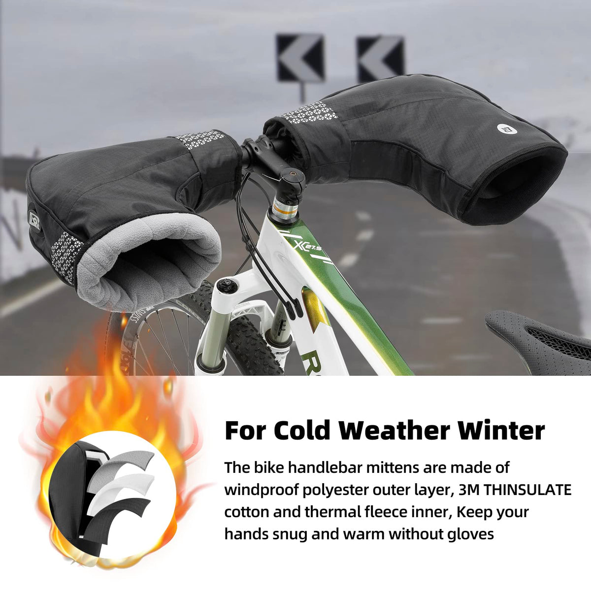 Bike Handlebar Mittens source view 2
