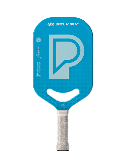 Elongated Pickleball Paddle Parkinson's Foundation Blue option