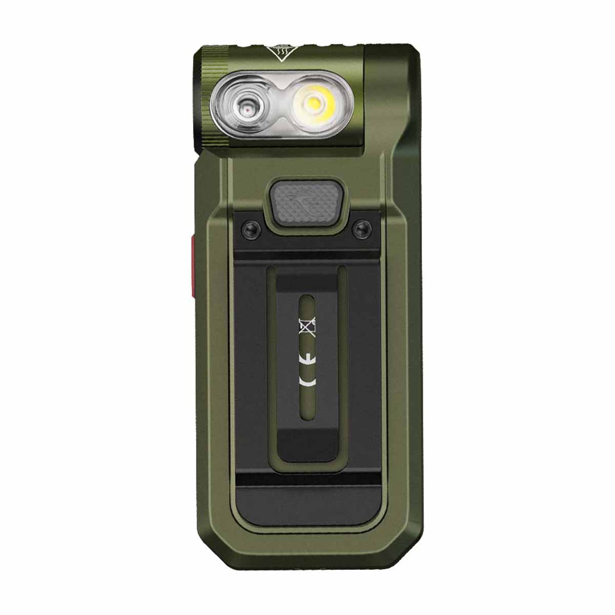 Rechargeable UV Clip-On Flashlight Spruce Green option