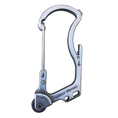 Fire-Starting Multitool Carabiner Silver option