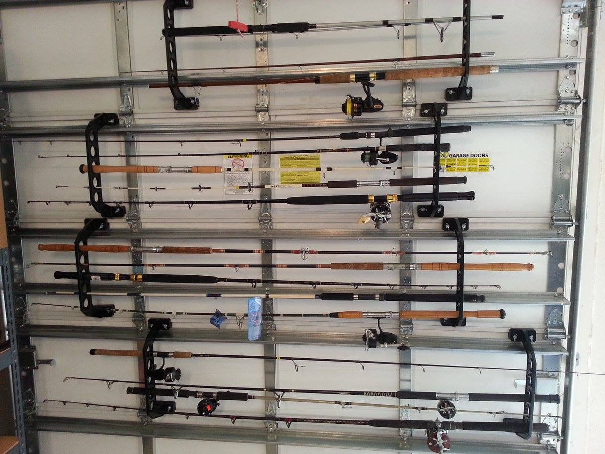Garage Door Fishing Rod Rack source view 2