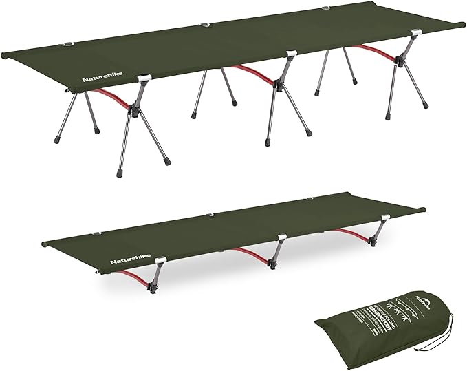 Camping Cot Standard Width – 65 cm (25.6 in) / Green option