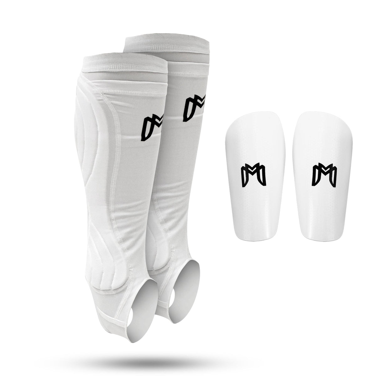 Soccer Shin Guard Sleeves 1-Pack / White / Youth Small option