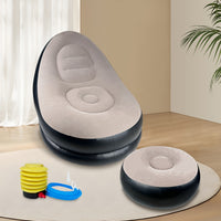 Brown(Sofa+ Footstool）
