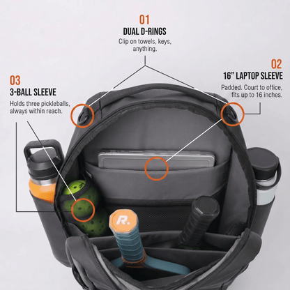 Pickleball Backpack source view 3